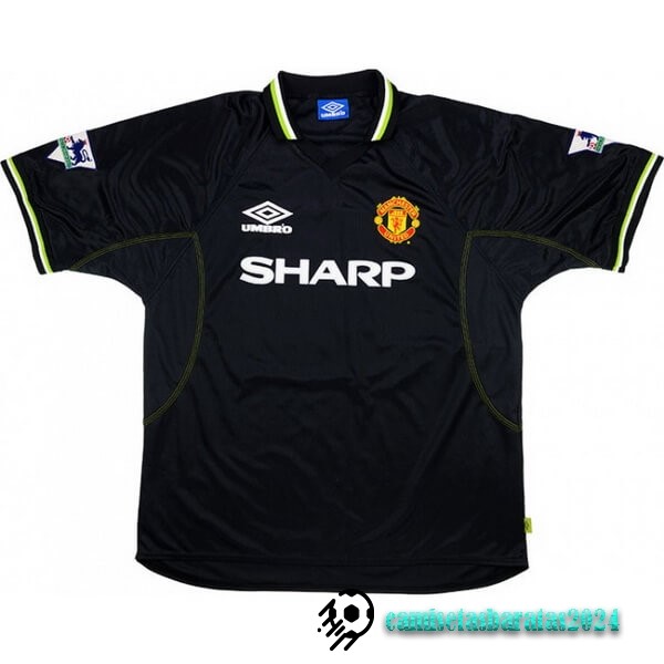 Replicas Tercera Camiseta Manchester United Retro 1998 1999 Negro