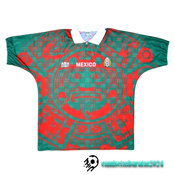 Replicas Tercera Camiseta Mexico Retro 1998 Rojo