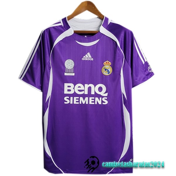 Replicas Tercera Camiseta Real Madrid Retro 2006 2007 Purpura