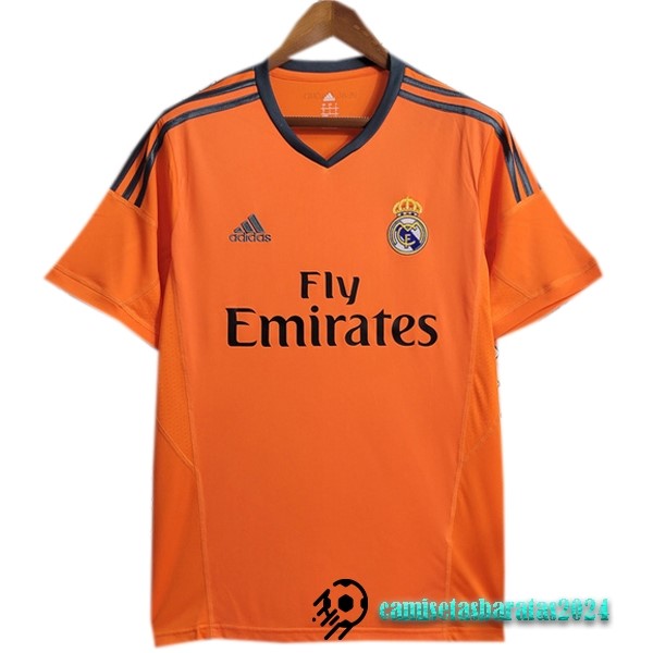 Replicas Tercera Camiseta Real Madrid Retro 2013 2014 Naranja