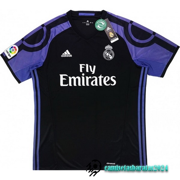 Replicas Tercera Camiseta Real Madrid Retro 2016 2017 Negro