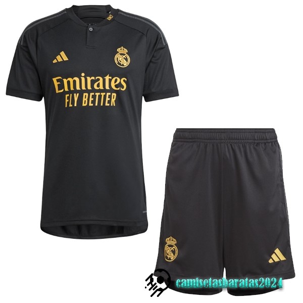 Replicas Tercera Conjunto De Hombre Real Madrid 2023 2024 Negro