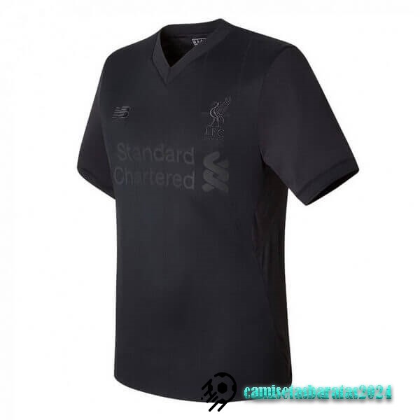 Replicas “PITCH BLACK” Camiseta Liverpool 125th Negro