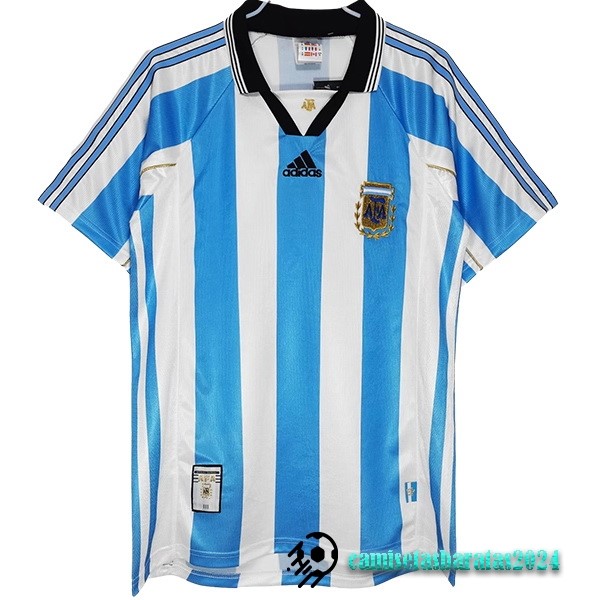 Replicas Casa Camiseta Argentina Retro 1998 Azul