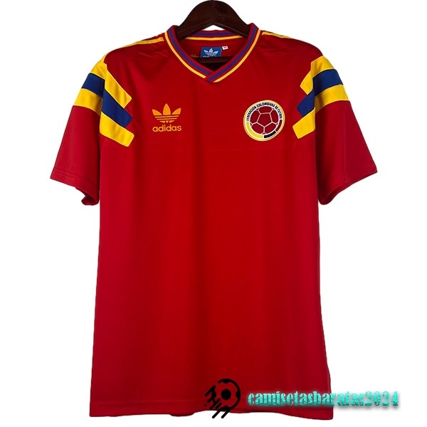 Replicas Casa Camiseta Colombia Retro 1990 Rojo
