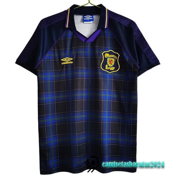 Replicas Casa Camiseta Escocia Retro 1994 1996 Azul