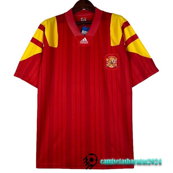 Replicas Casa Camiseta España Retro 1992 Rojo