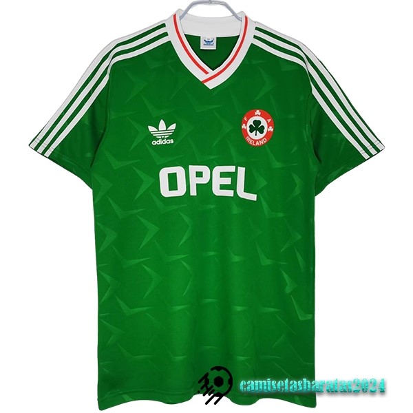 Replicas Casa Camiseta Irlanda Retro 1990 Verde