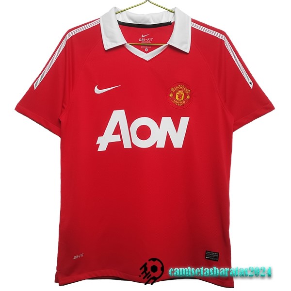 Replicas Casa Camiseta Manchester United Retro 2011 2012 Rojo