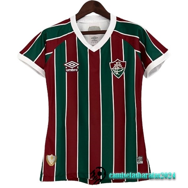 Replicas Casa Camiseta Mujer Fluminense 2023 2024 Rojo