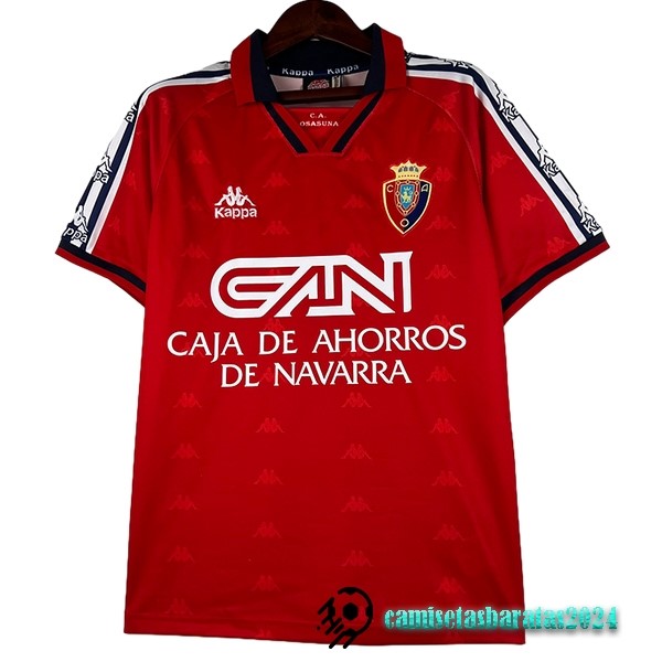 Replicas Casa Camiseta Osasuna Retro 1995 1996 Rojo