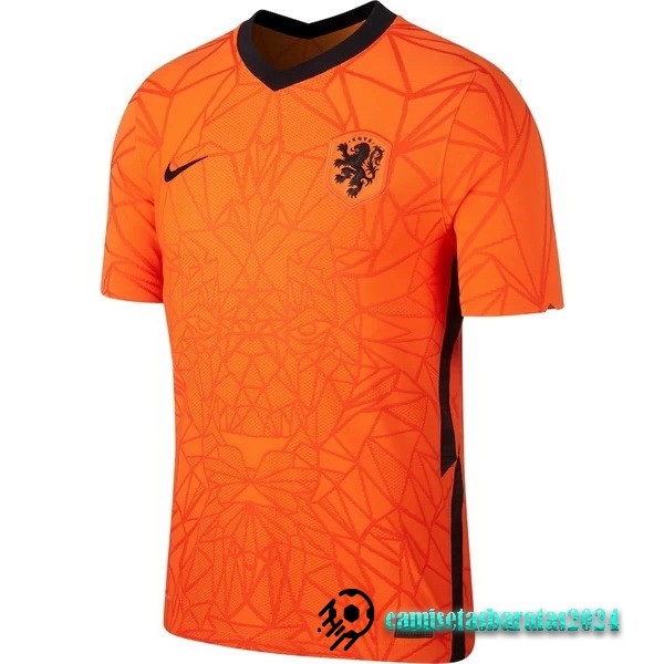 Replicas Casa Camiseta Países Bajos Retro 2021 Naranja
