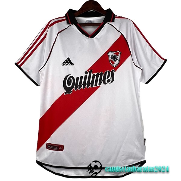 Replicas Casa Camiseta River Plate Retro 2000 2001 Blanco