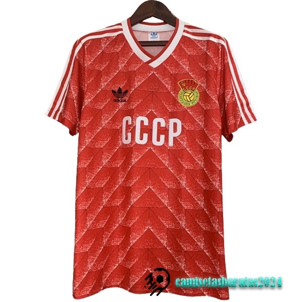 Replicas Casa Camiseta Unión Soviética Retro 1988 1989 Rojo