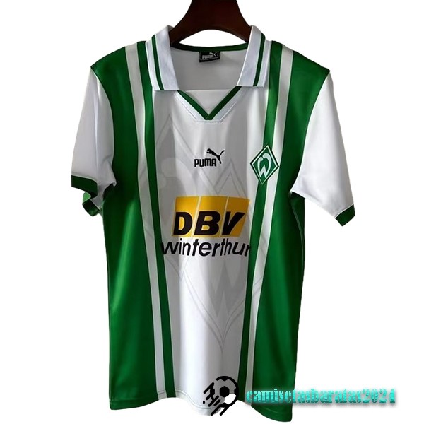 Replicas Casa Camiseta Werder Bremen Retro 1996 1997 Verde