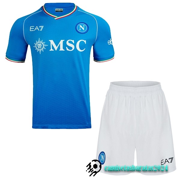 Replicas Casa Conjunto De Hombre Napoli 2023 2024 Azul Blanco