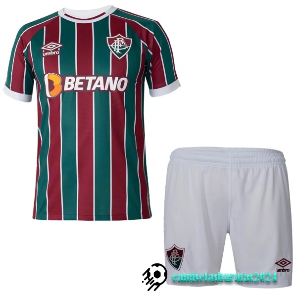 Replicas Casa Conjunto De Niños Fluminense 2023 2024 Rojo Verde