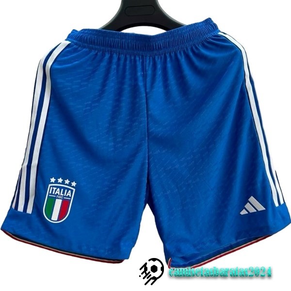 Replicas Casa Jugadores Pantalones Italia 2023 Azul