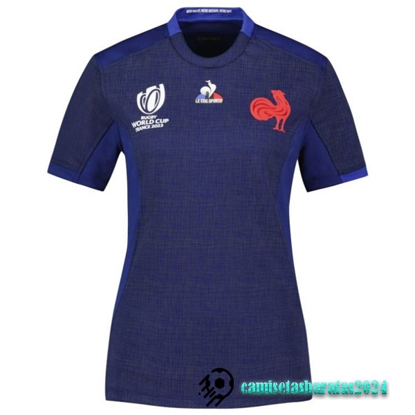 Replicas Casa Rugby Camiseta Mujer Championne du Monde 2023 Azul