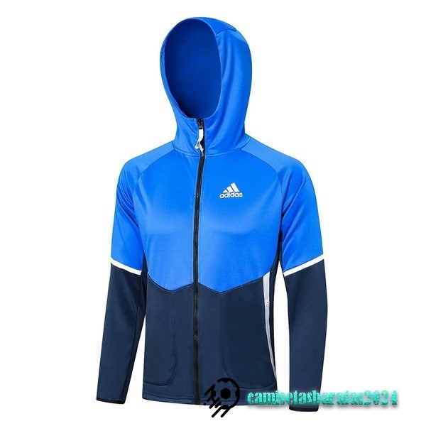 Replicas Chaqueta Con Capucha adidas 2023 Azul