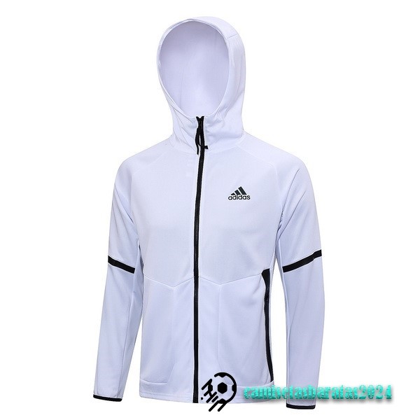 Replicas Chaqueta Con Capucha adidas 2023 Blanco Negro