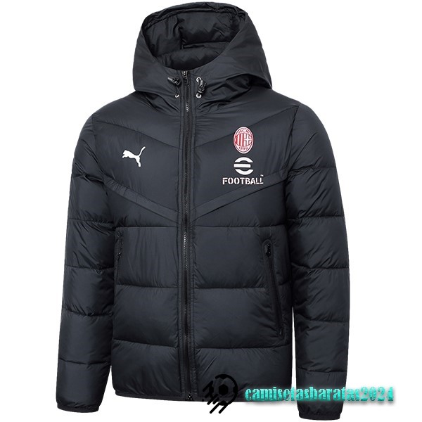 Replicas Chaqueta De Algodón AC Milan 2023 2024 Negro