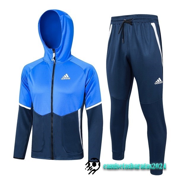 Replicas Conjunto Completo Chaqueta Con Capucha adidas 2023 Azul