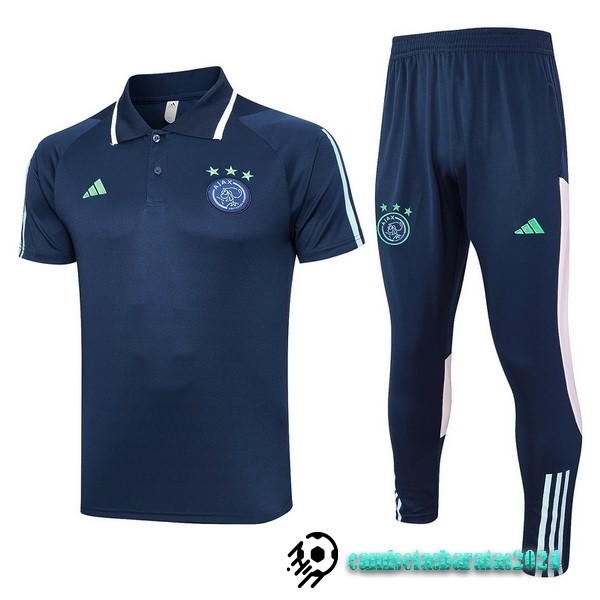 Replicas Conjunto Completo Polo Ajax 2023 2024 Azul Marino