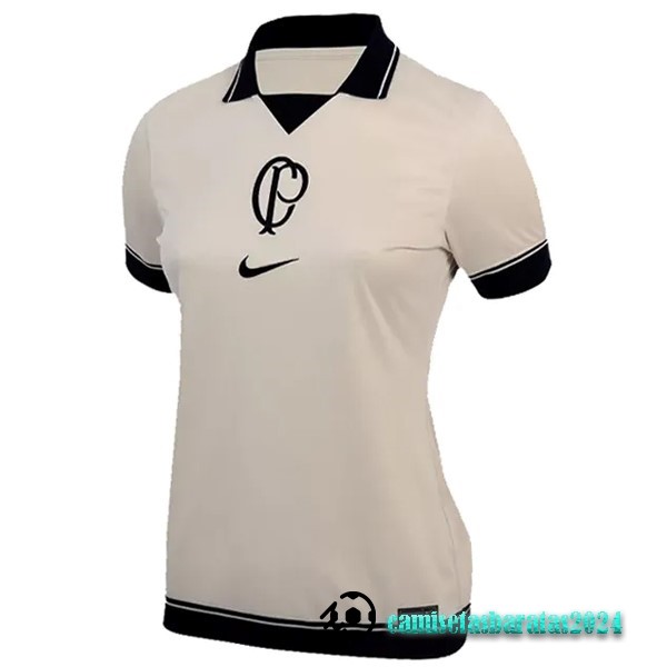 Replicas Cuarta Camiseta Mujer Corinthians Paulista 2023 2024 Amarillo