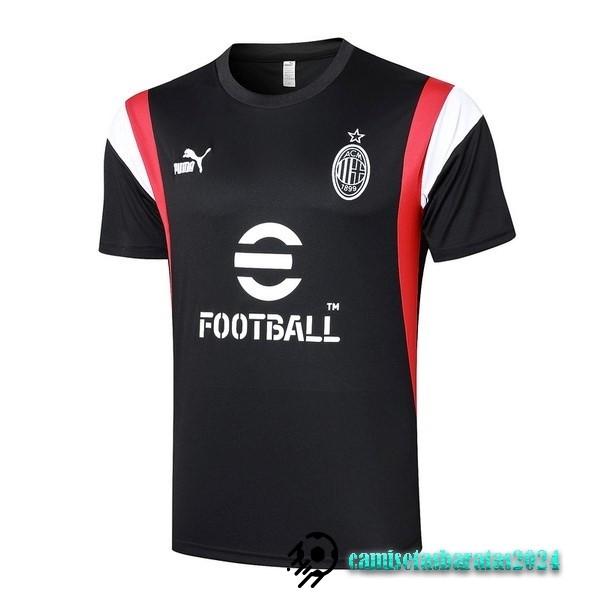 Replicas Entrenamiento AC Milan 2023 2024 Negro Rojo Blanco