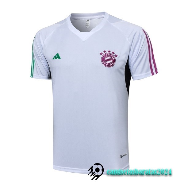 Replicas Entrenamiento Bayern Múnich 2023 2024 Blanco Purpura