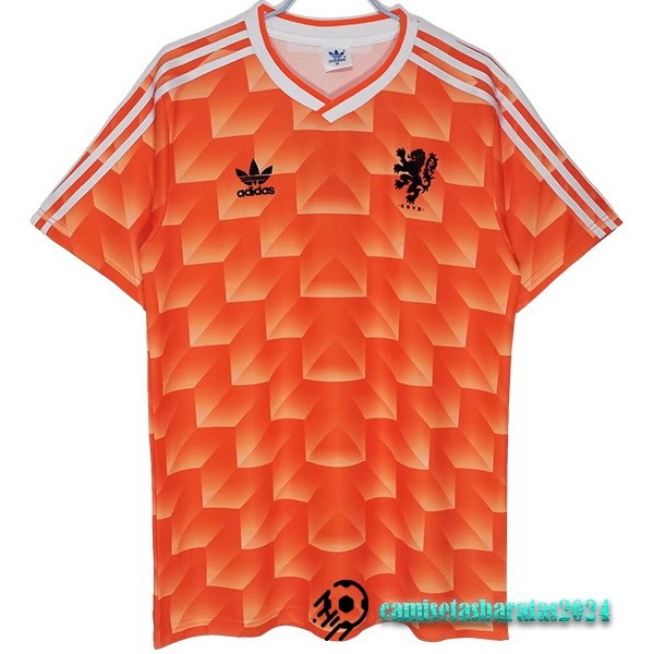 Replicas Entrenamiento Camiseta Países Bajos Retro 1988 Naranja