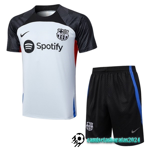 Replicas Entrenamiento Conjunto Completo Barcelona 2023 2024 Gris Claro Negro