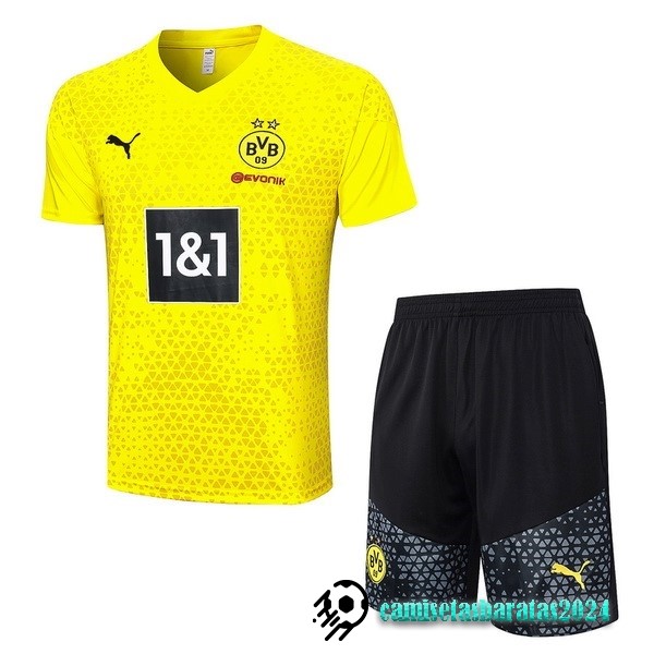 Replicas Entrenamiento Conjunto Completo Borussia Dortmund 2023 2024 Amarillo Negro Gris