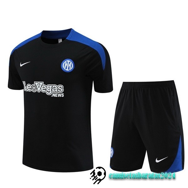 Replicas Entrenamiento Conjunto Completo Inter Milán 2023 2024 Negro Azul