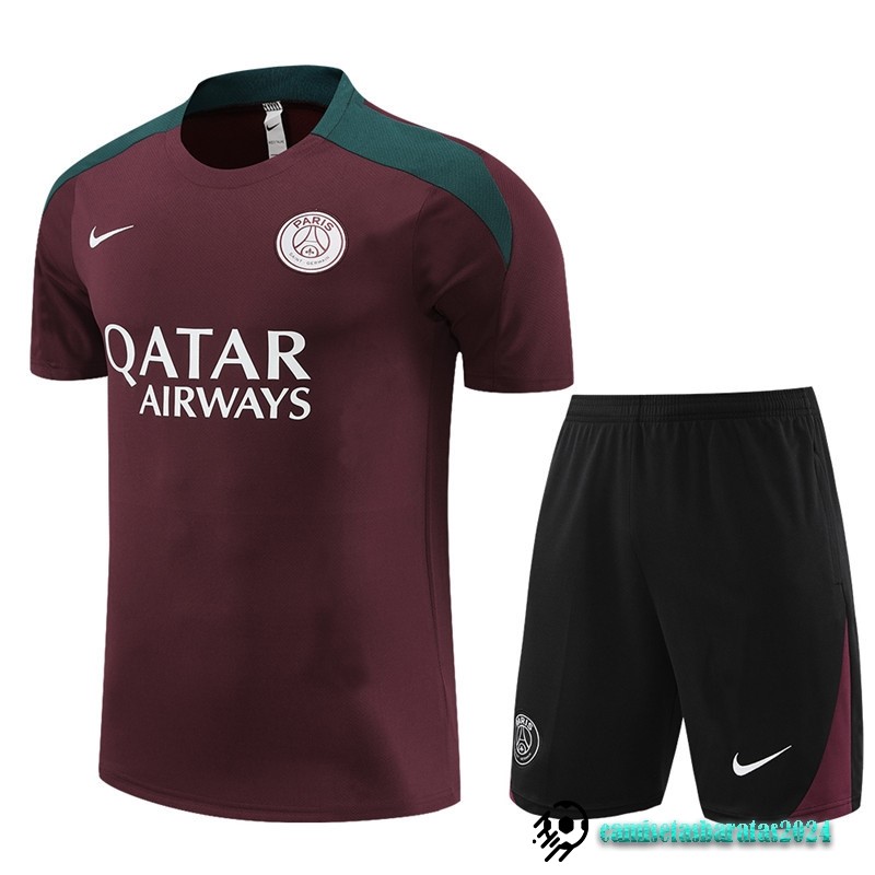 Replicas Entrenamiento Conjunto Completo Niños Paris Saint Germain 2023 2024 Borgona Negro