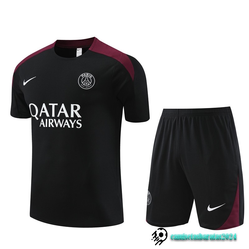 Replicas Entrenamiento Conjunto Completo Niños Paris Saint Germain 2023 2024 Negro Rojo