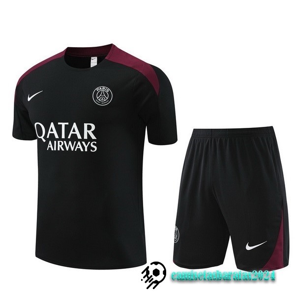 Replicas Entrenamiento Conjunto Completo Paris Saint Germain 2023 2024 Negro Rojo