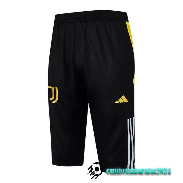 Replicas Entrenamiento Pantalones Juventus 2023 2024 Negro Amarillo Blanco