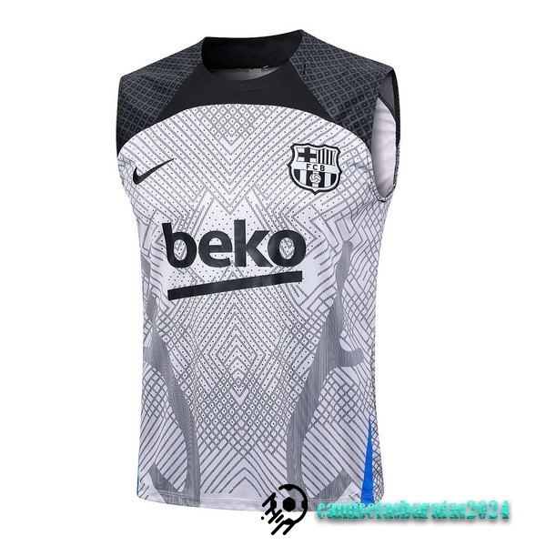 Replicas Entrenamiento Sin Mangas Barcelona 2023 2024 Gris Negro