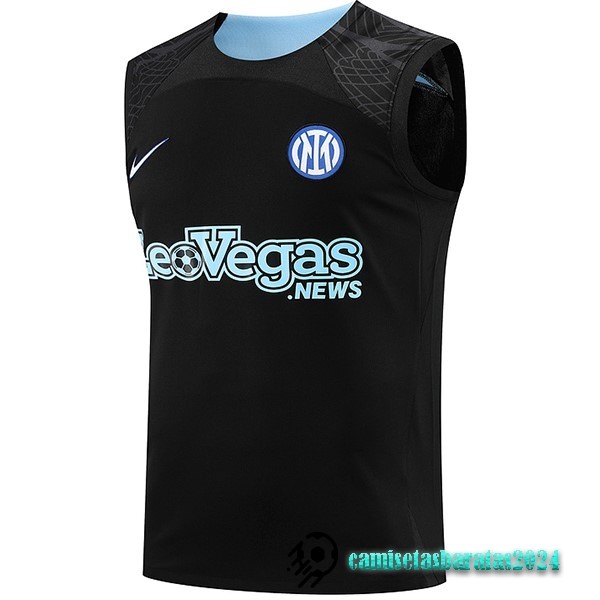 Replicas Entrenamiento Sin Mangas Inter Milán 2023 2024 Negro