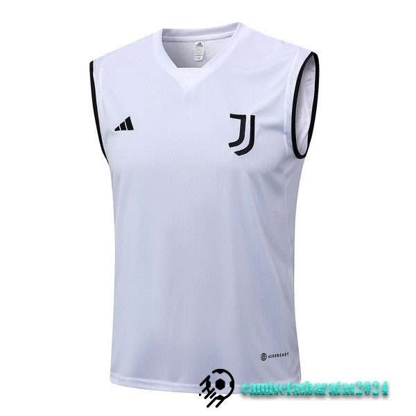 Replicas Entrenamiento Sin Mangas Juventus 2023 2024 Blanco Negro