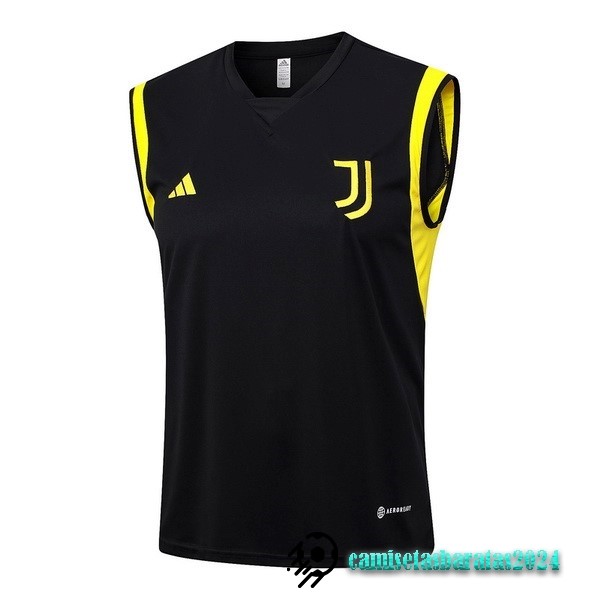 Replicas Entrenamiento Sin Mangas Juventus 2023 2024 Negro Amarillo