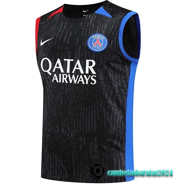 Replicas Entrenamiento Sin Mangas Paris Saint Germain 2023 2024 Gris Rojo Azul