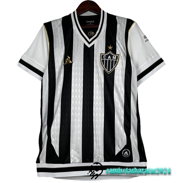 Replicas Especial Camiseta Atlético Mineiro Retro 2020 Blanco Negro