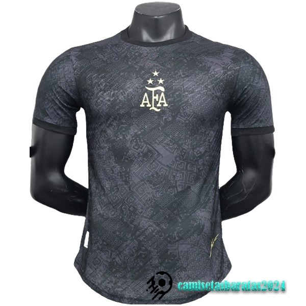 Replicas Especial Jugadores Camiseta Argentina 2024 Negro