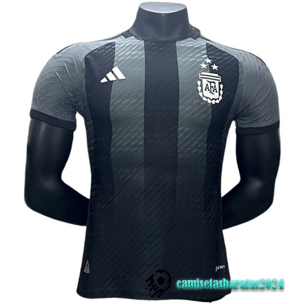 Replicas Especial Jugadores Camiseta Argentina 2024 Negro Gris