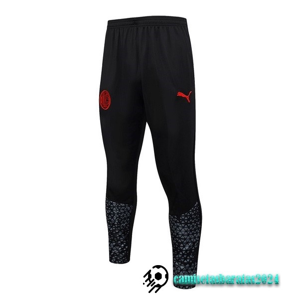 Replicas Pantalones Deportivos AC Milan 2023 2024 Negro Rojo