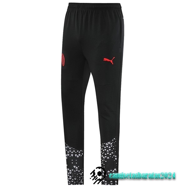 Replicas Pantalones Deportivos AC Milan 2023 2024 Negro Rojo Gris