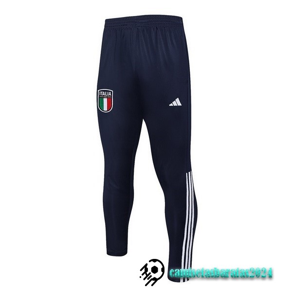 Replicas Pantalones Deportivos Italia 2023 2024 Azul Marino Blanco